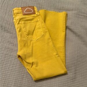 Frame Denim Yellow Ankle & Cropped Jeans